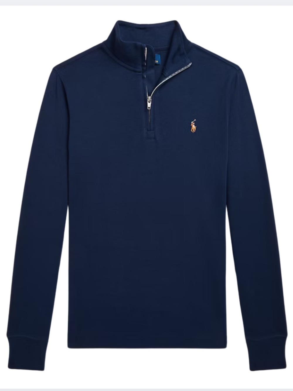Polo Ralph Lauren Boys 8 Navy Cotton Quarter Zip Pullover